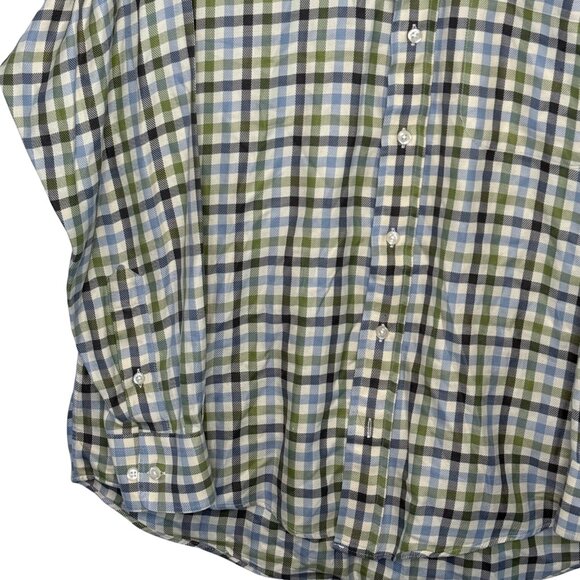 Burberry Gingham‎ Plaid Long Sleeve Button Down Mens Shirt - Size Medium - Picture 3 of 7